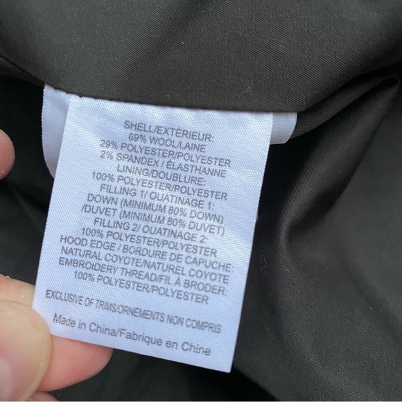 Tory Burch Sasha parka down fill wool quilted winter coat real fur trim - Picture 12 of 16